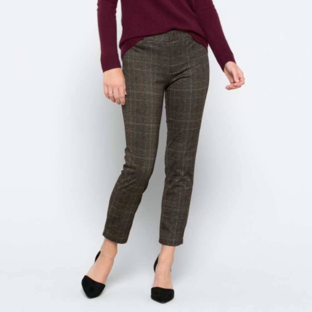 Straight Leg plaid pants